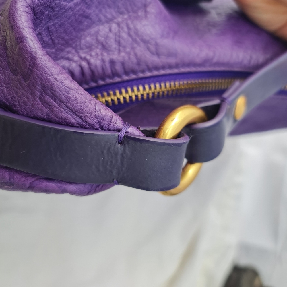 Marc Jacobs monogram leather hobo in grape purple - Picture 11 of 12